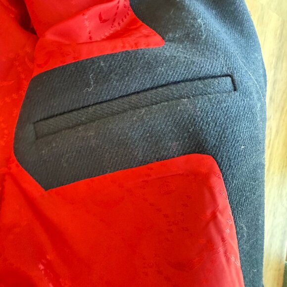 Zadig & Voltaire Marly Lainage Navy Wool Blend Coat M NWOT - Picture 5 of 7